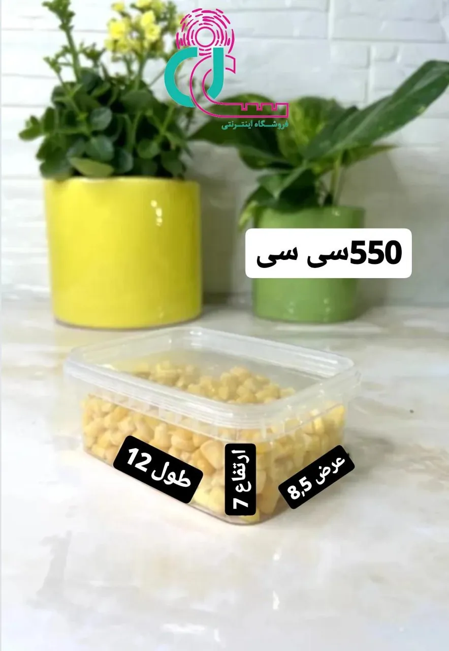 ظروف فریزری 550 سی سی (550 سی سی)