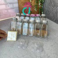 پک کاربردی(شیشه ادویه12عدد-استند ادویه اکرلیک2عدد-درب نمک پاش12عدد-لیبل چاپ شده 1بسته)
