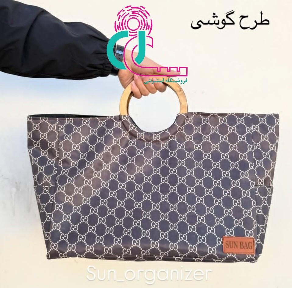 کیف دستی پیکنیک (دسته چوبی) - Image 3